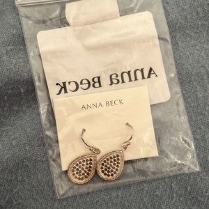 Anna Beck sterling silver Teardrop earrings